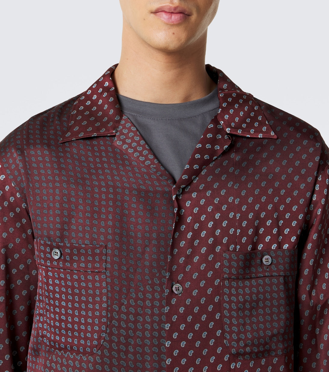 Maison Margiela - Paisley satin shirt