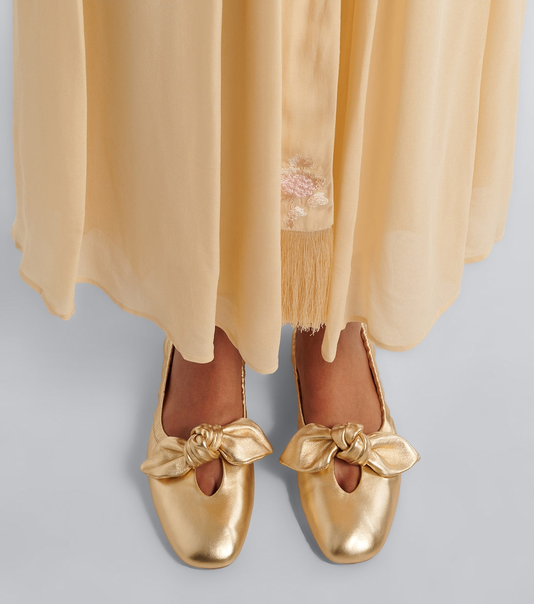Zimmermann - Carousel metallic leather ballet flats