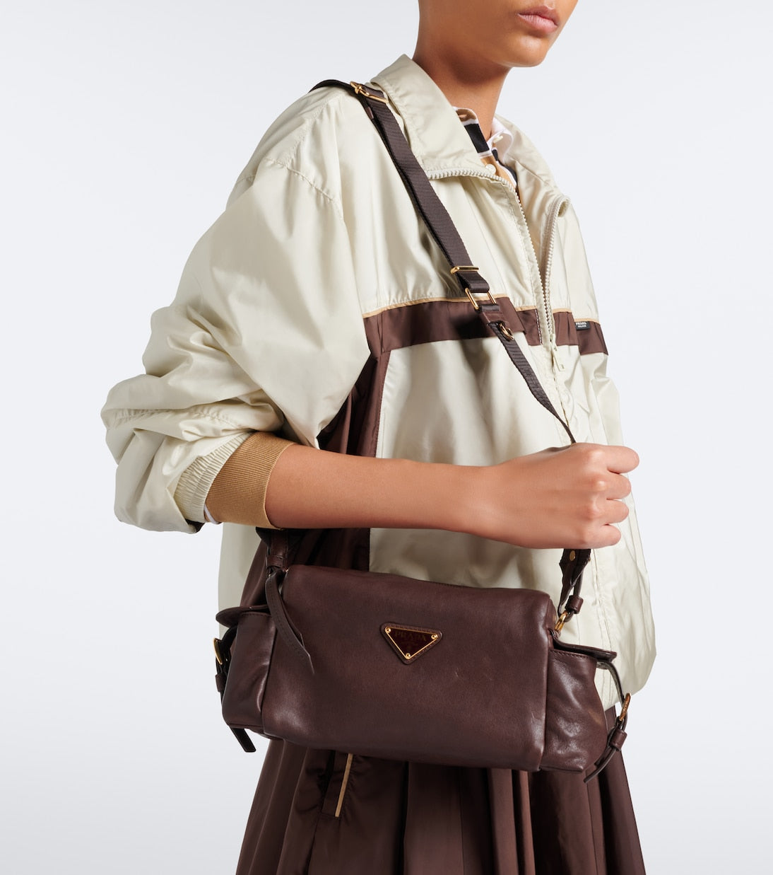 Prada - Prada Explore Small leather shoulder bag