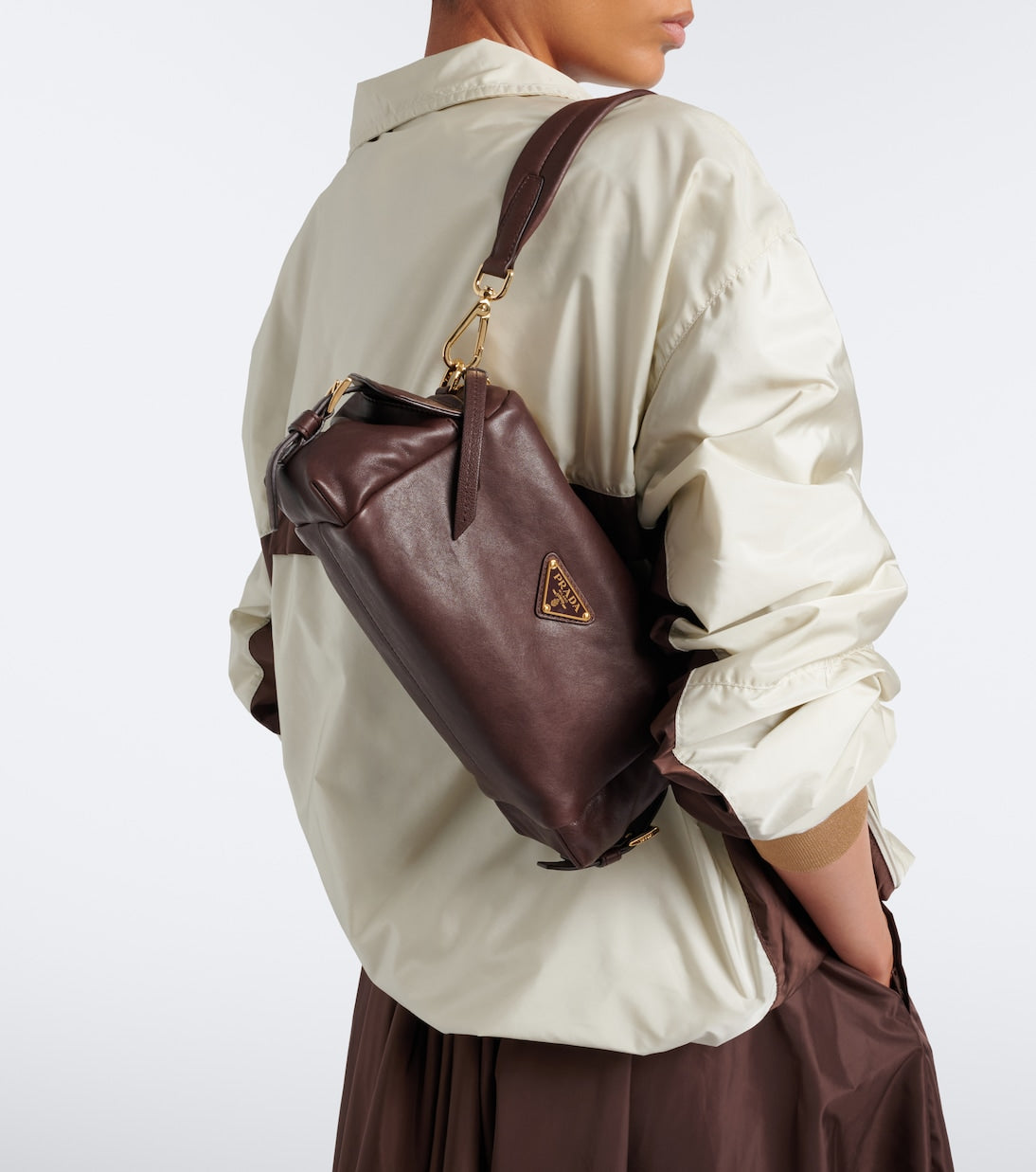 Prada - Prada Explore Small leather shoulder bag