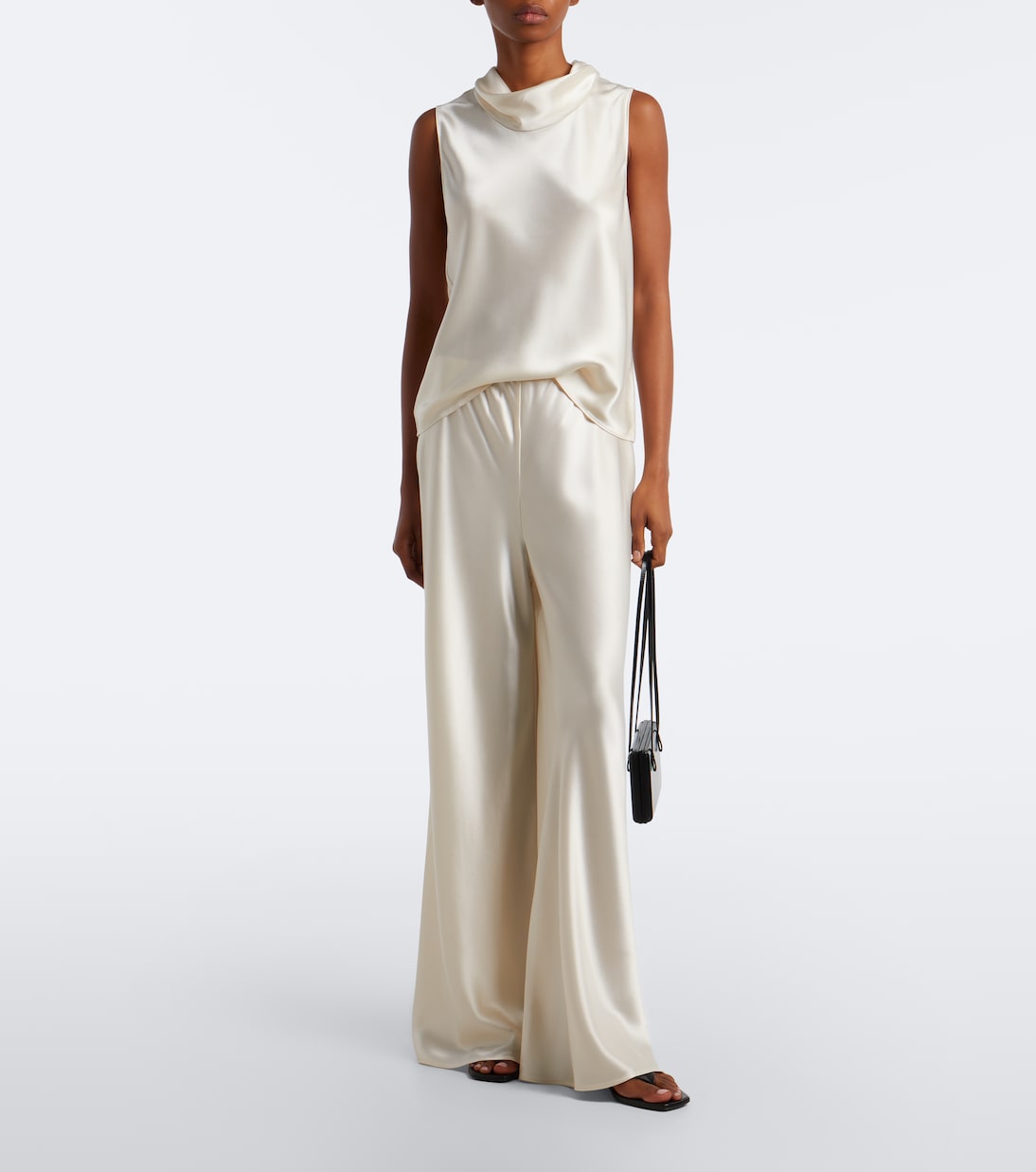 Leset - Barb satin wide-leg pants