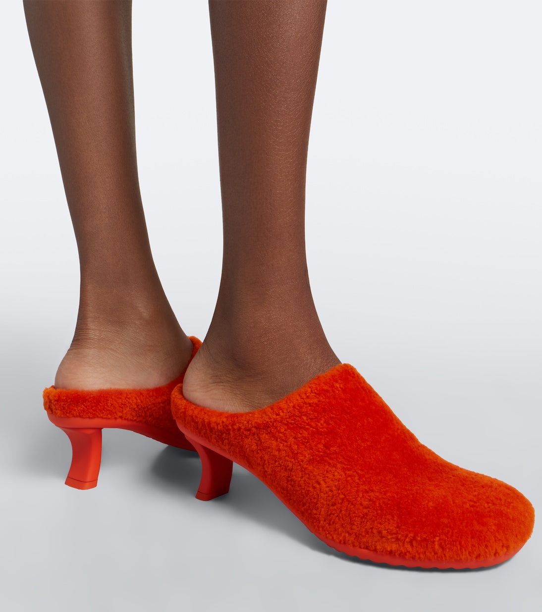 Loewe - Dive shearling mules