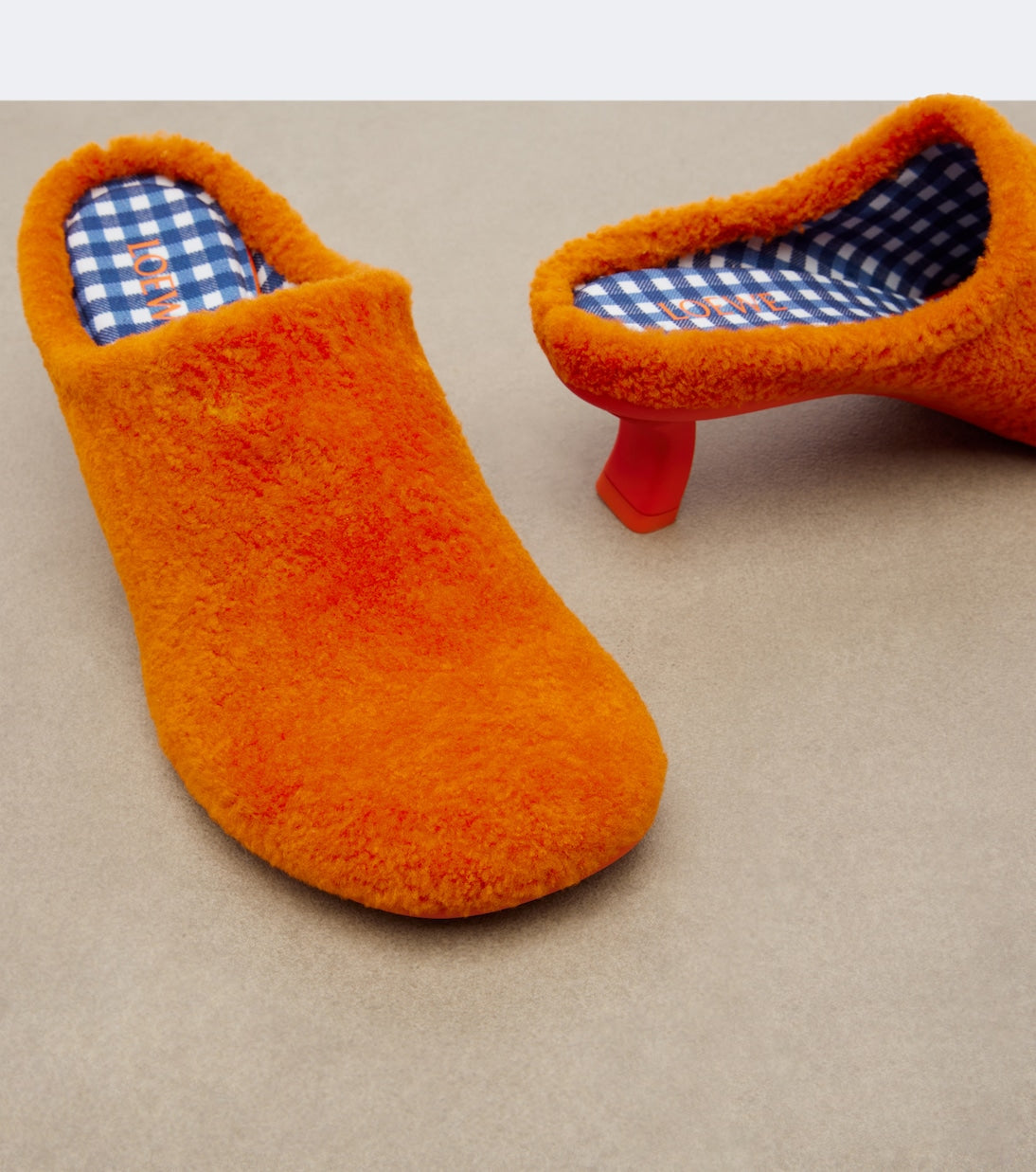 Loewe - Dive shearling mules