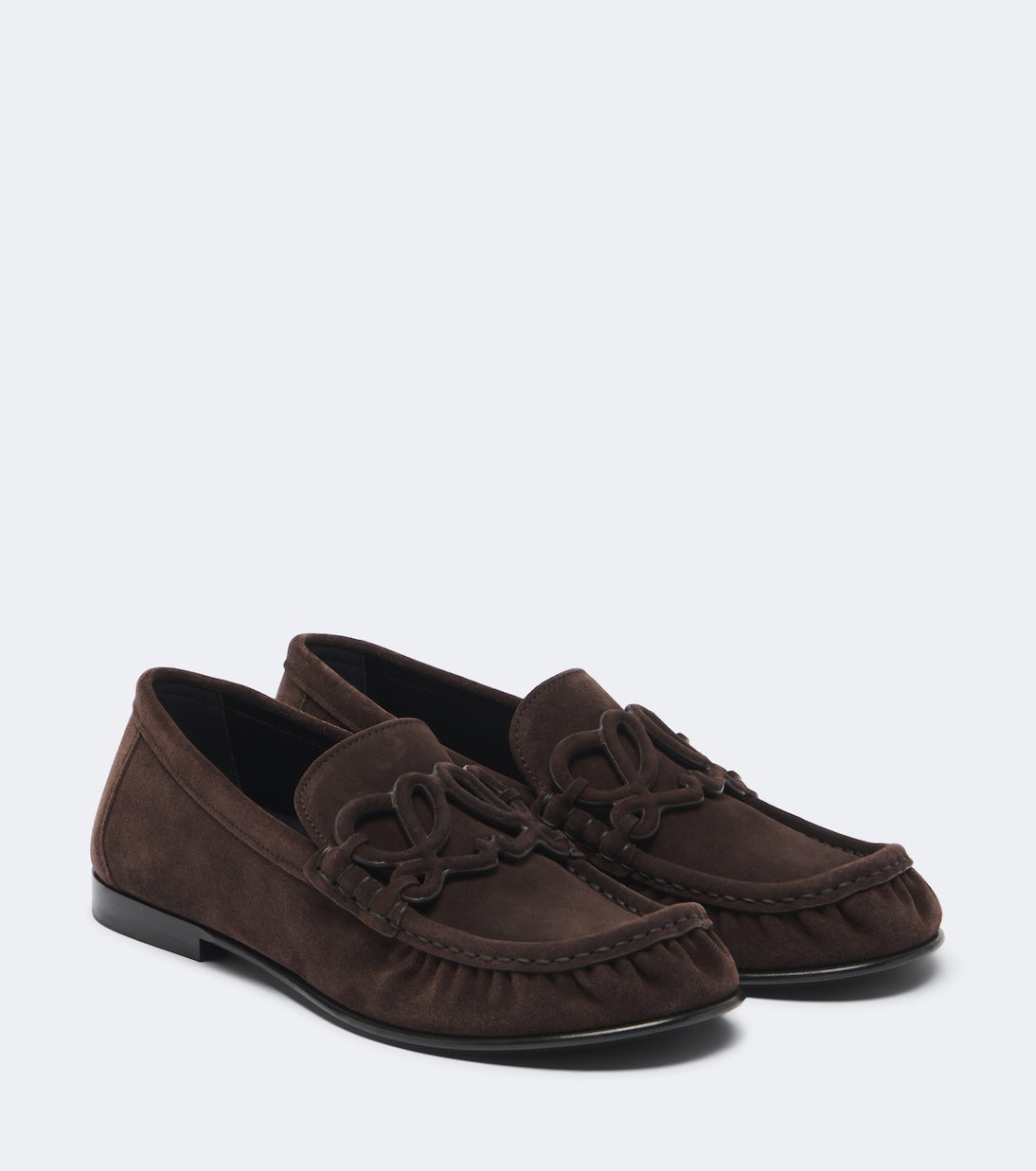 Loewe - Double L suede loafers