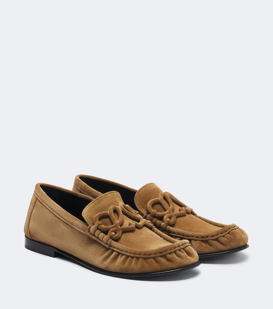 Loewe - Double L suede loafers