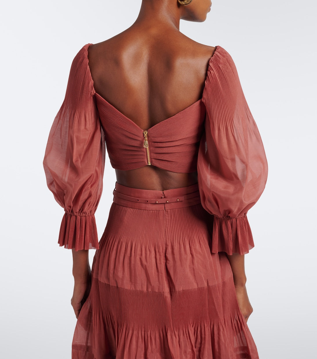 Zimmermann - Pleated crop top