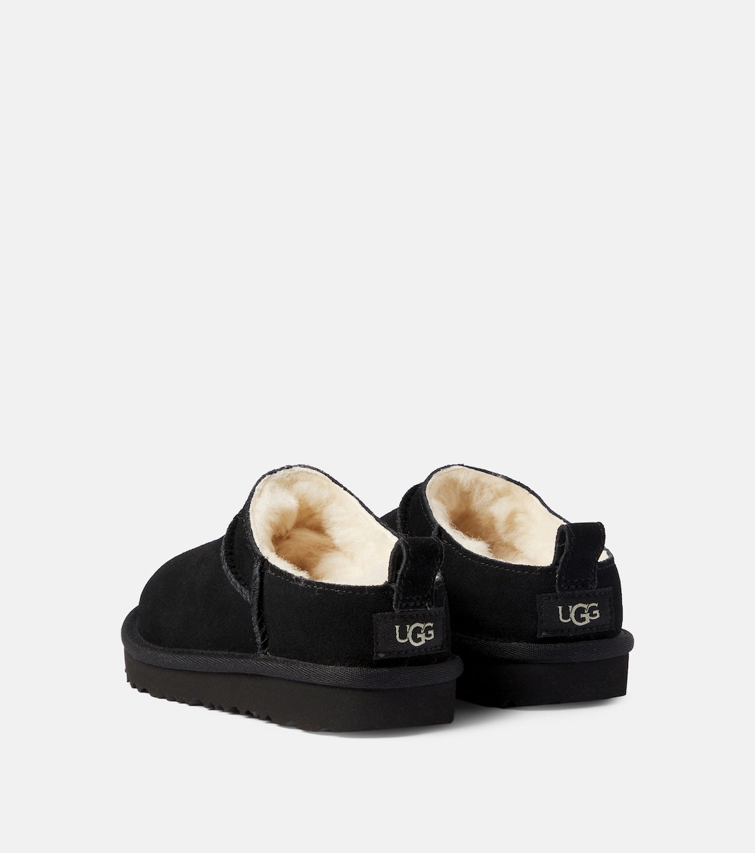 UGG Kids - Micro shearling-trimmed suede ankle boots