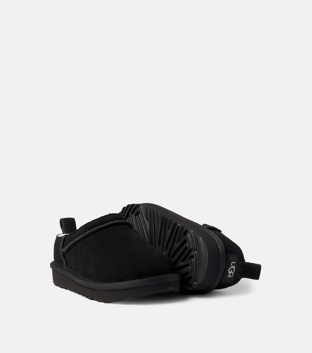 UGG Kids - Micro shearling-trimmed suede ankle boots