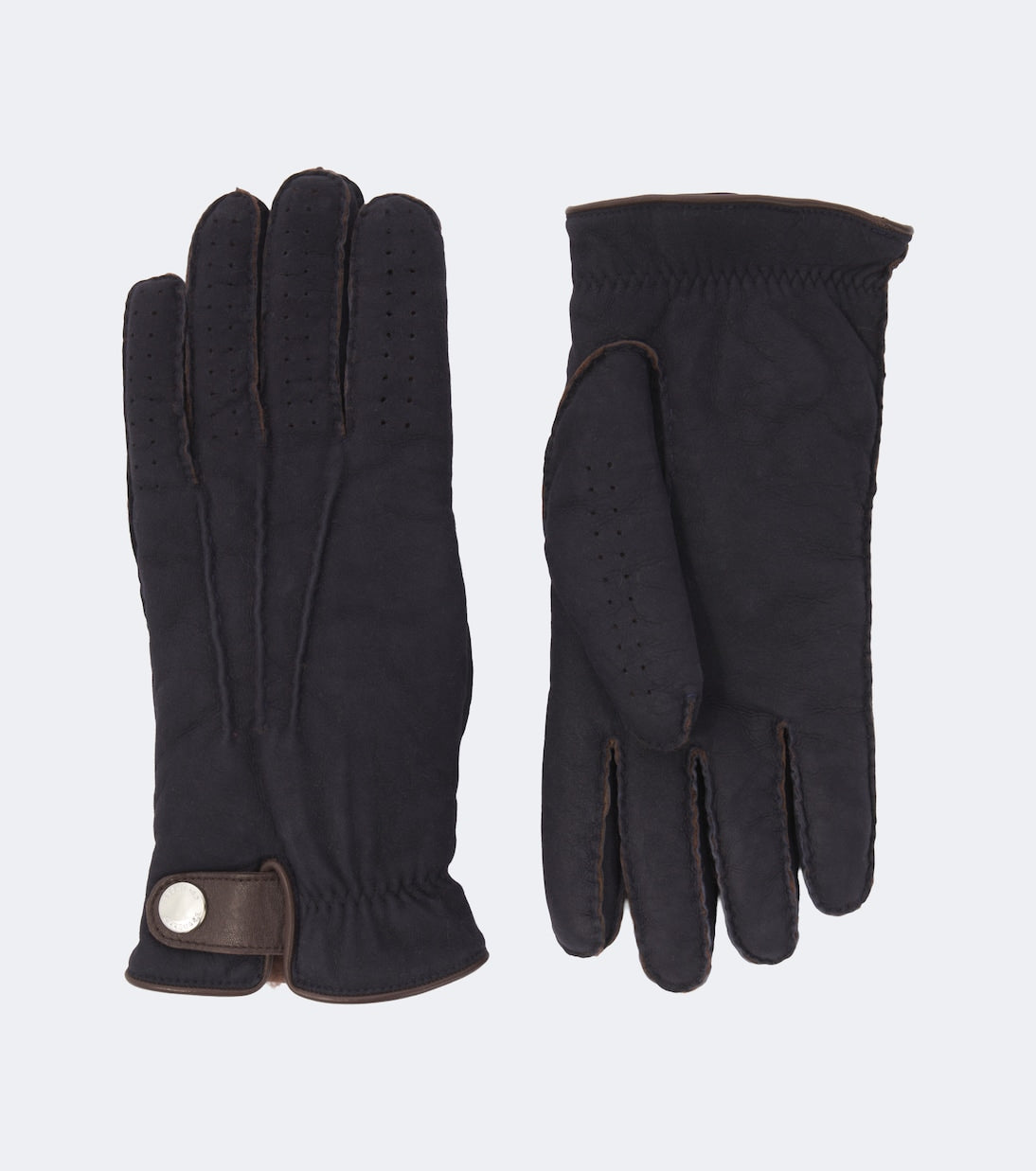Brunello Cucinelli - Leather-trimmed shearling gloves