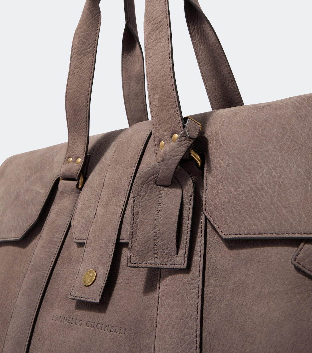 Brunello Cucinelli - Leather duffel bag