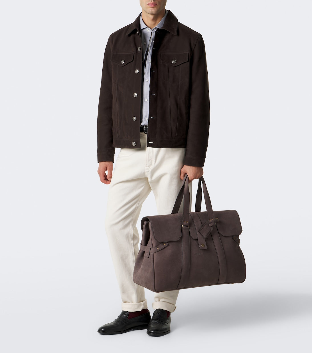 Brunello Cucinelli - Leather duffel bag