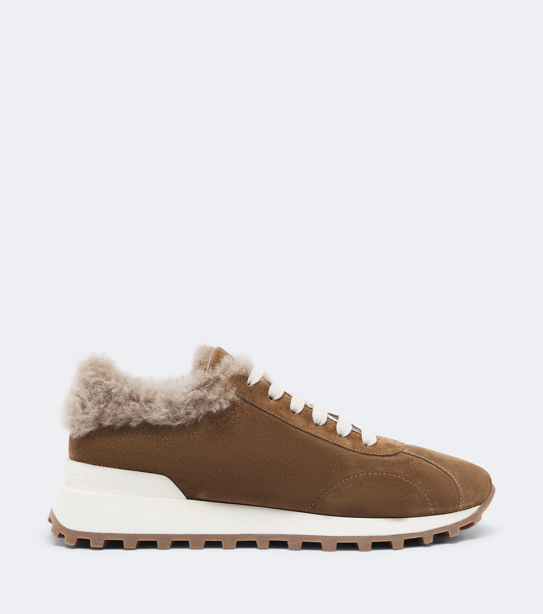 Brunello Cucinelli - Monili shearling-lined suede sneakers