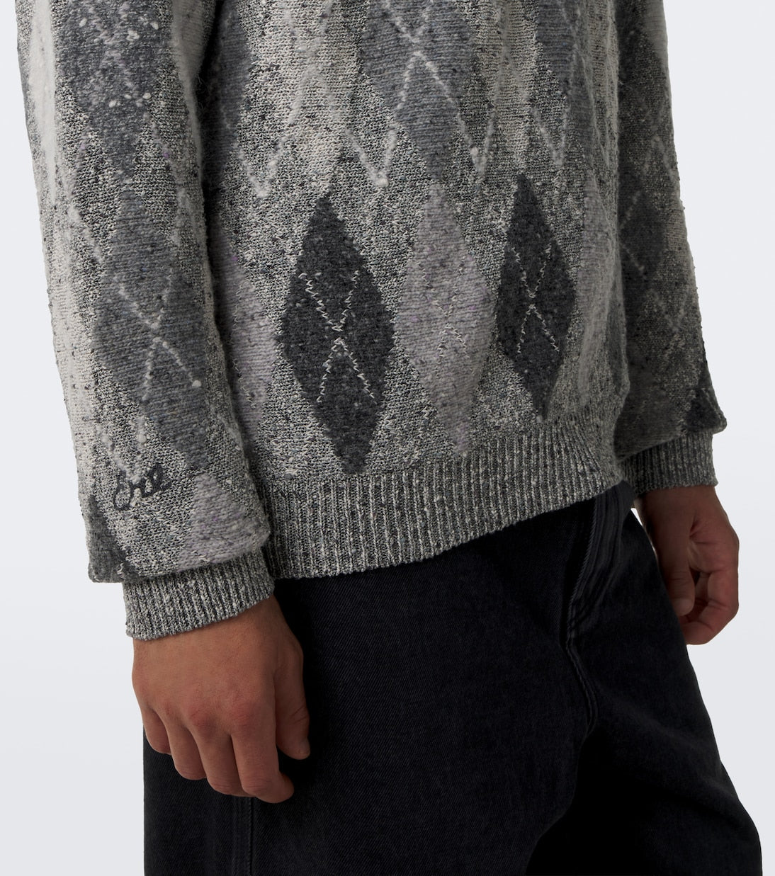 ERL - Argyle cotton and wool-blend sweater