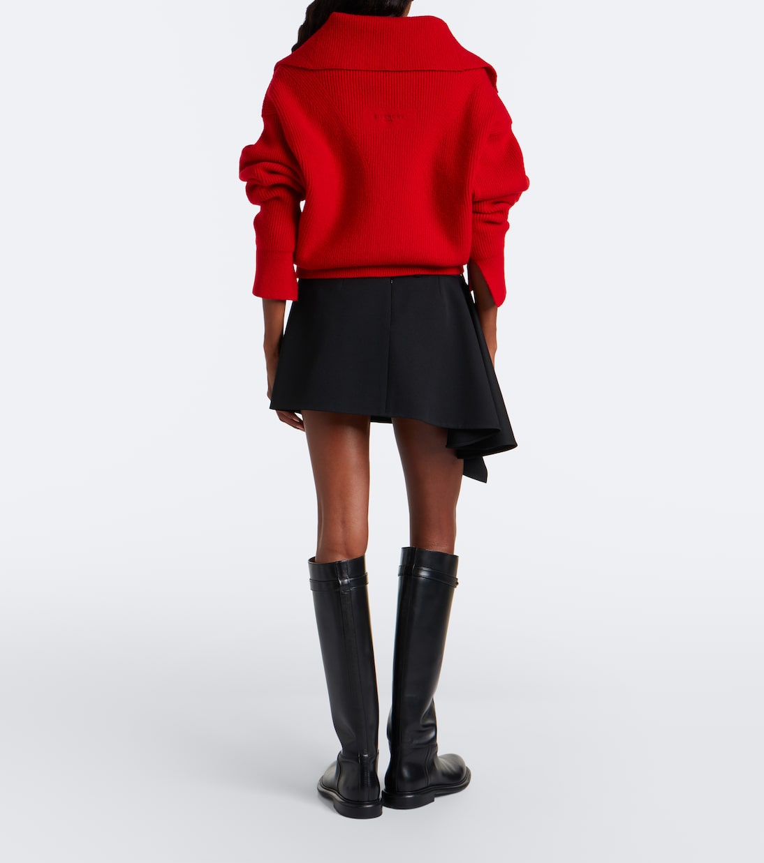 Givenchy - Draped wool miniskirt