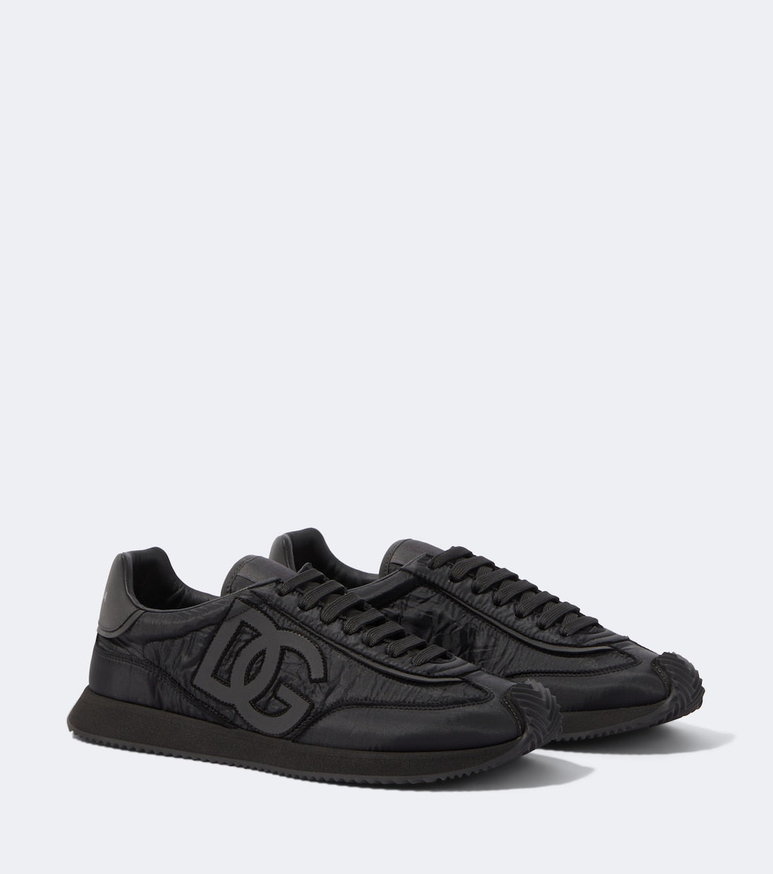 Dolce&Gabbana - DG leather-trimmed sneakers