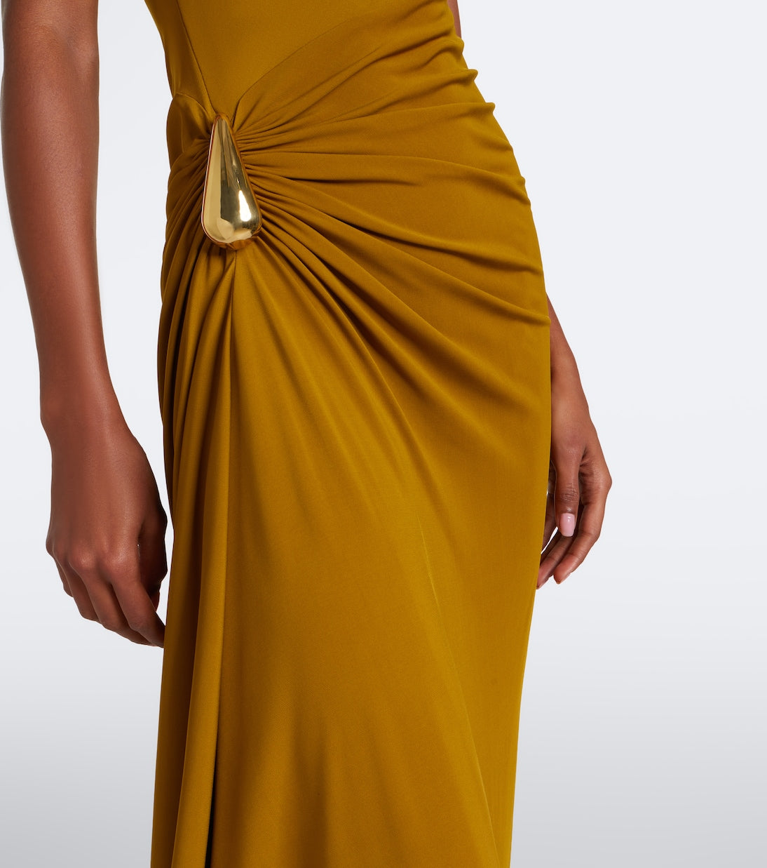 Bottega Veneta - Gathered jersey maxi dress