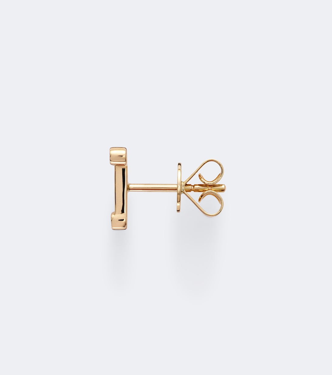 Sophie Bille Brahe - Initial Petite T 18kt gold single earring with diamonds