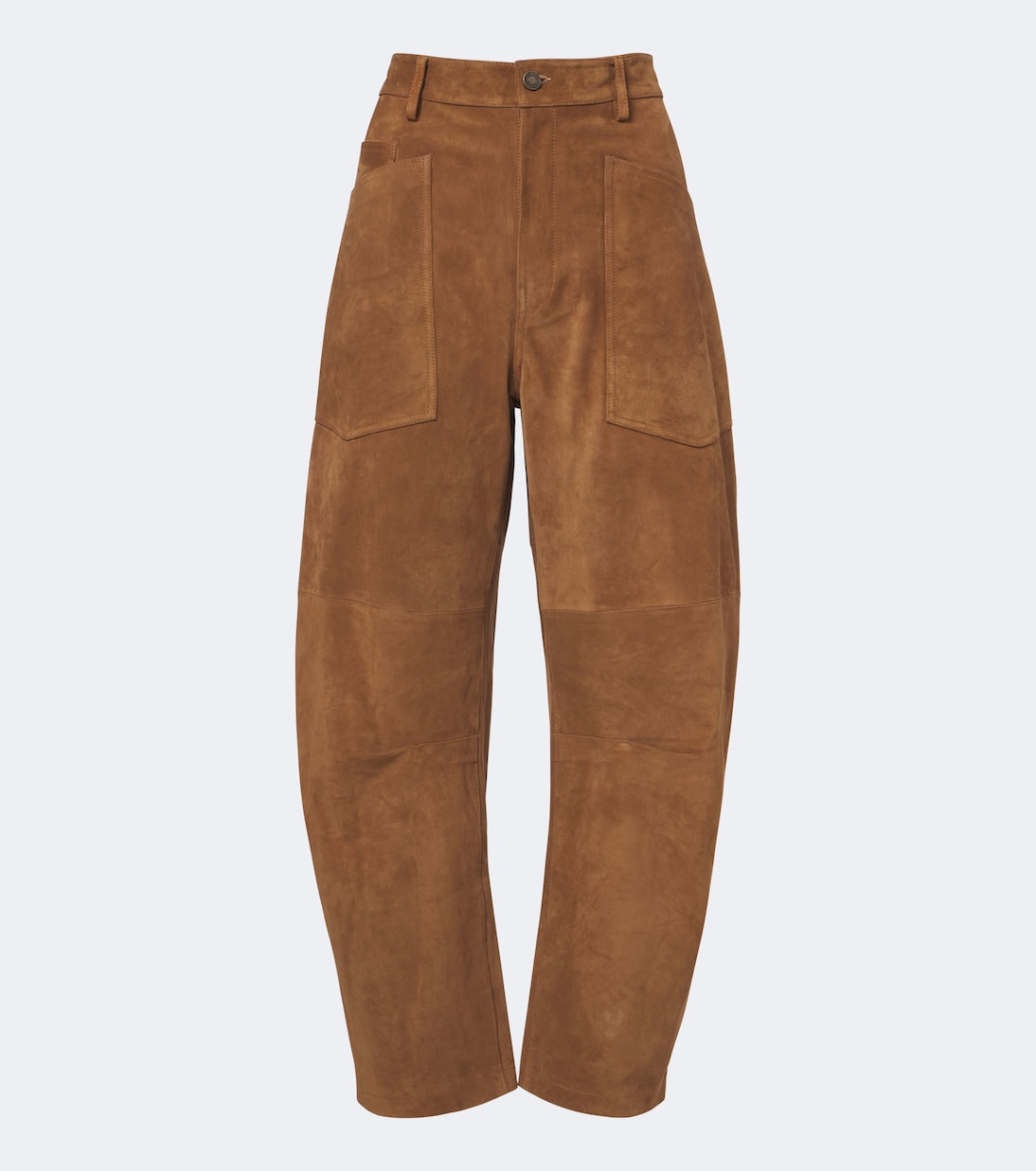 Nili Lotan - Shon suede barrel-leg pants