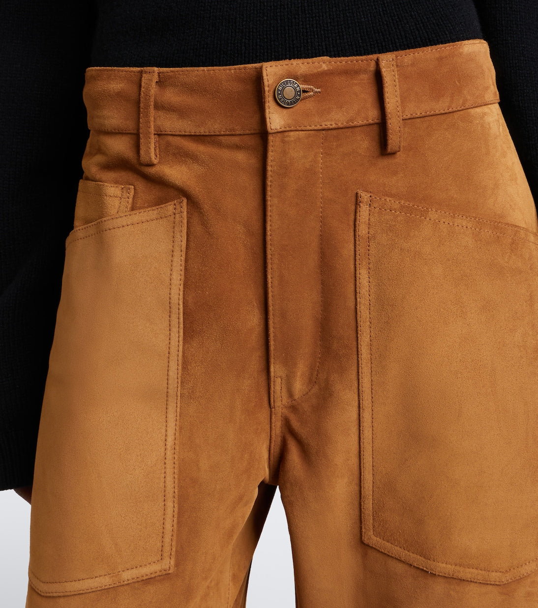 Nili Lotan - Shon suede barrel-leg pants