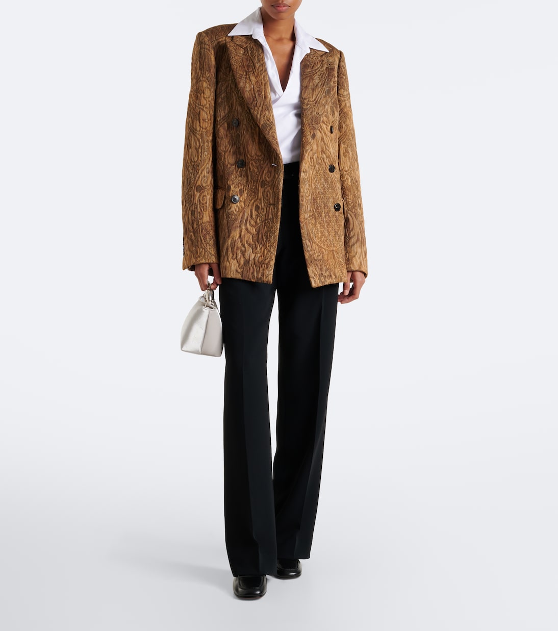 Erdem - Bloom Mini velvet top-handle bag