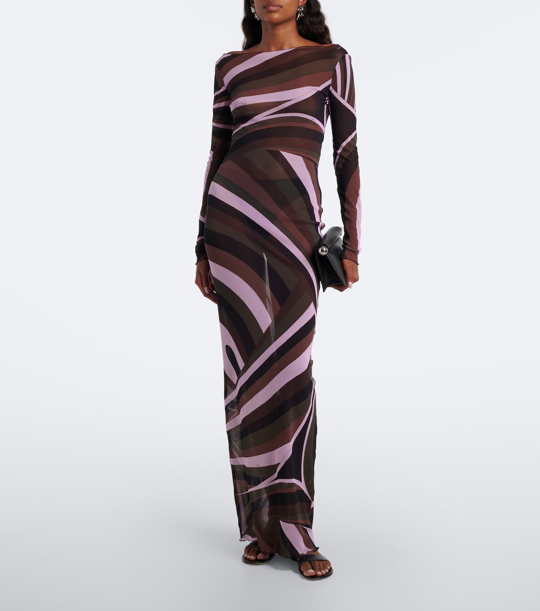 Pucci - Iride sheer tulle maxi dress