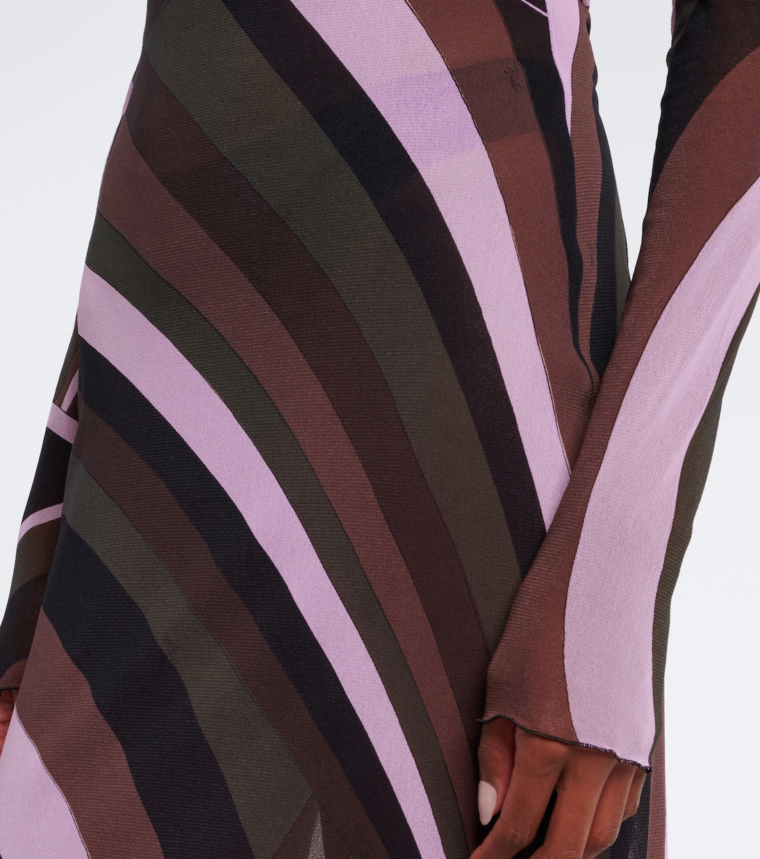 Pucci - Iride sheer tulle maxi dress