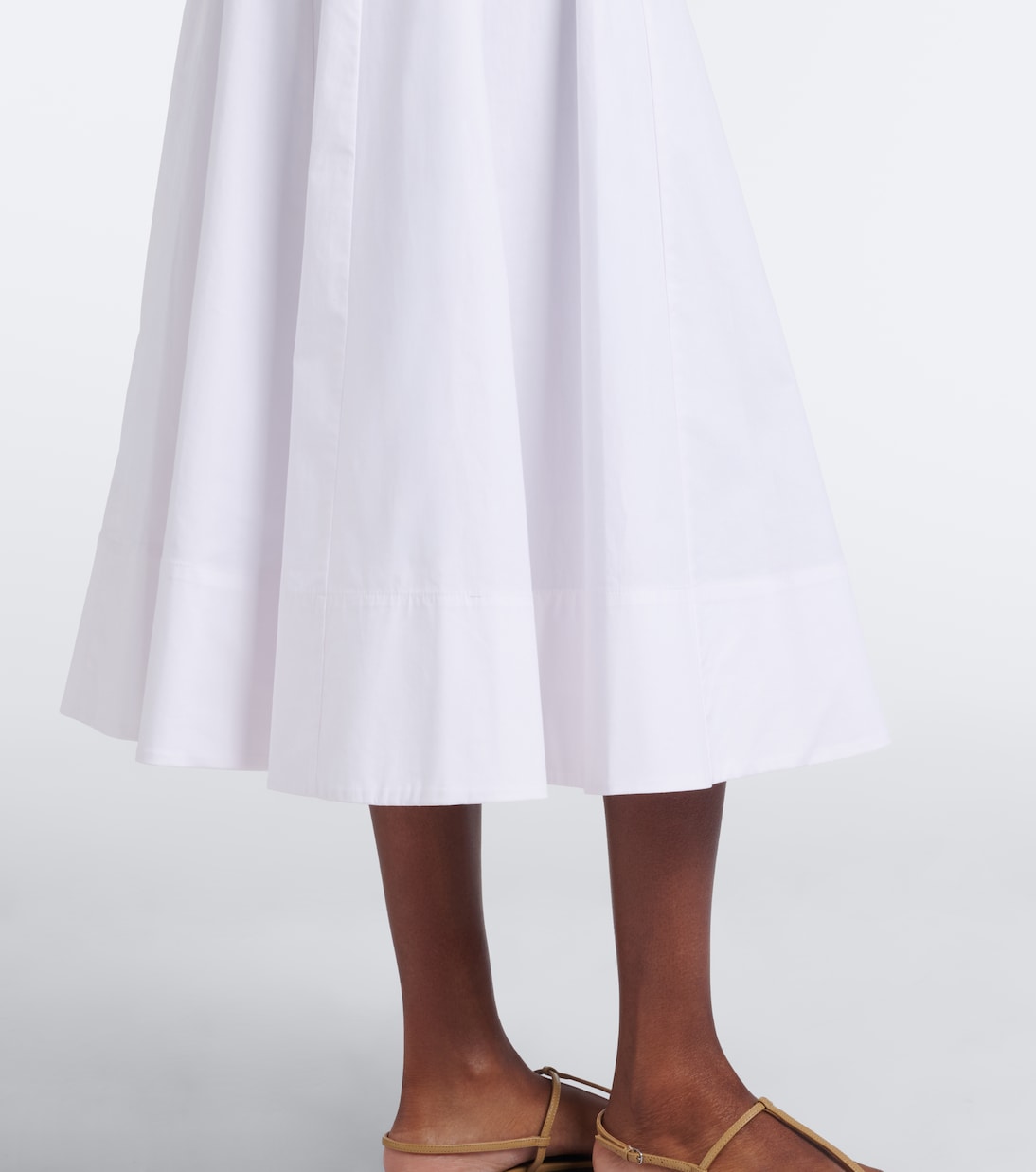 Staud - Wells cotton poplin midi dress
