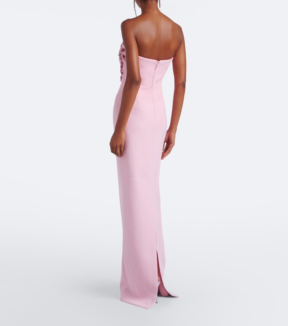 Rebecca Vallance - Fresa embellished strapless crêpe gown
