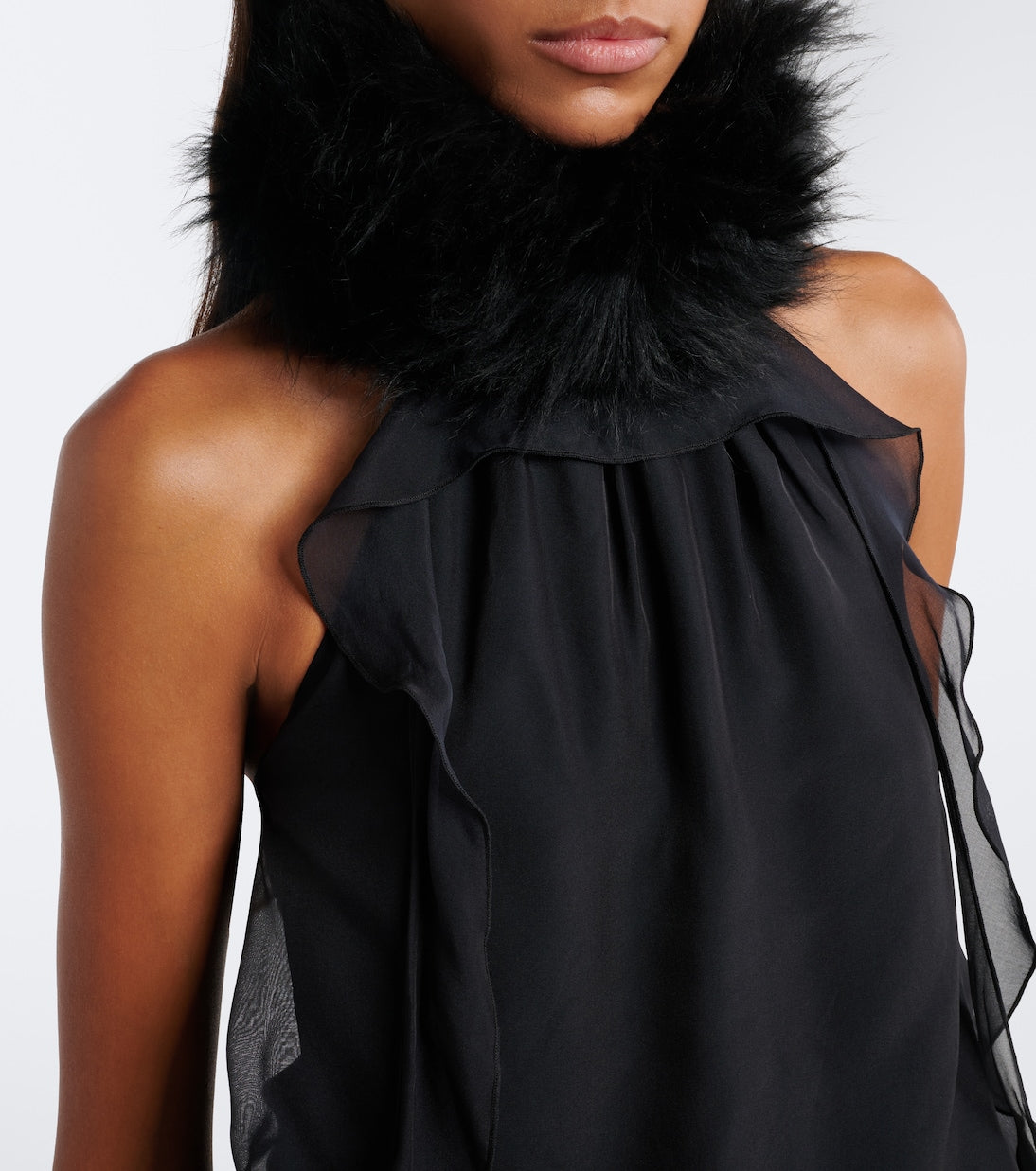 Jacques Wei - Chiffon halterneck top