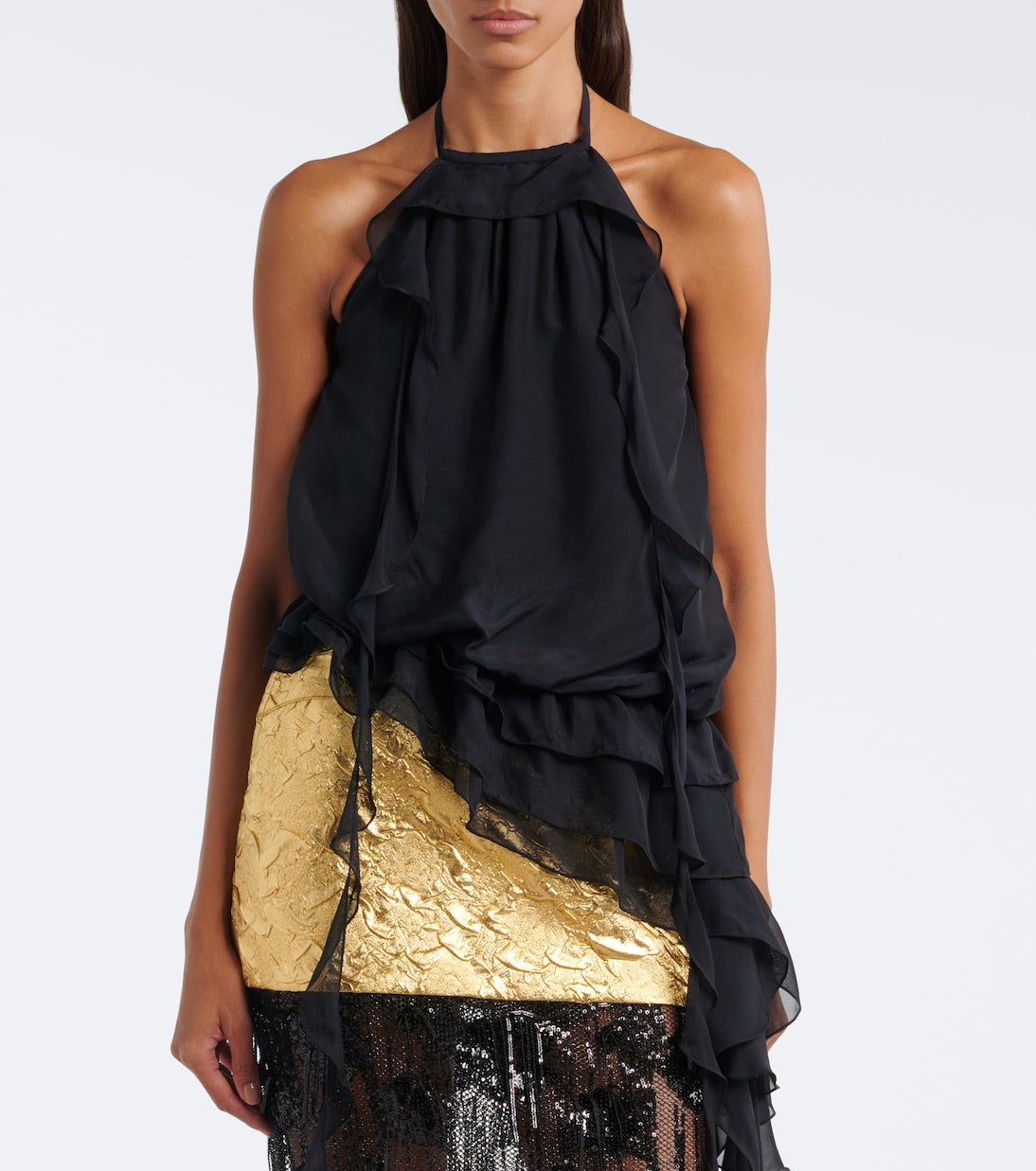 Jacques Wei - Chiffon halterneck top
