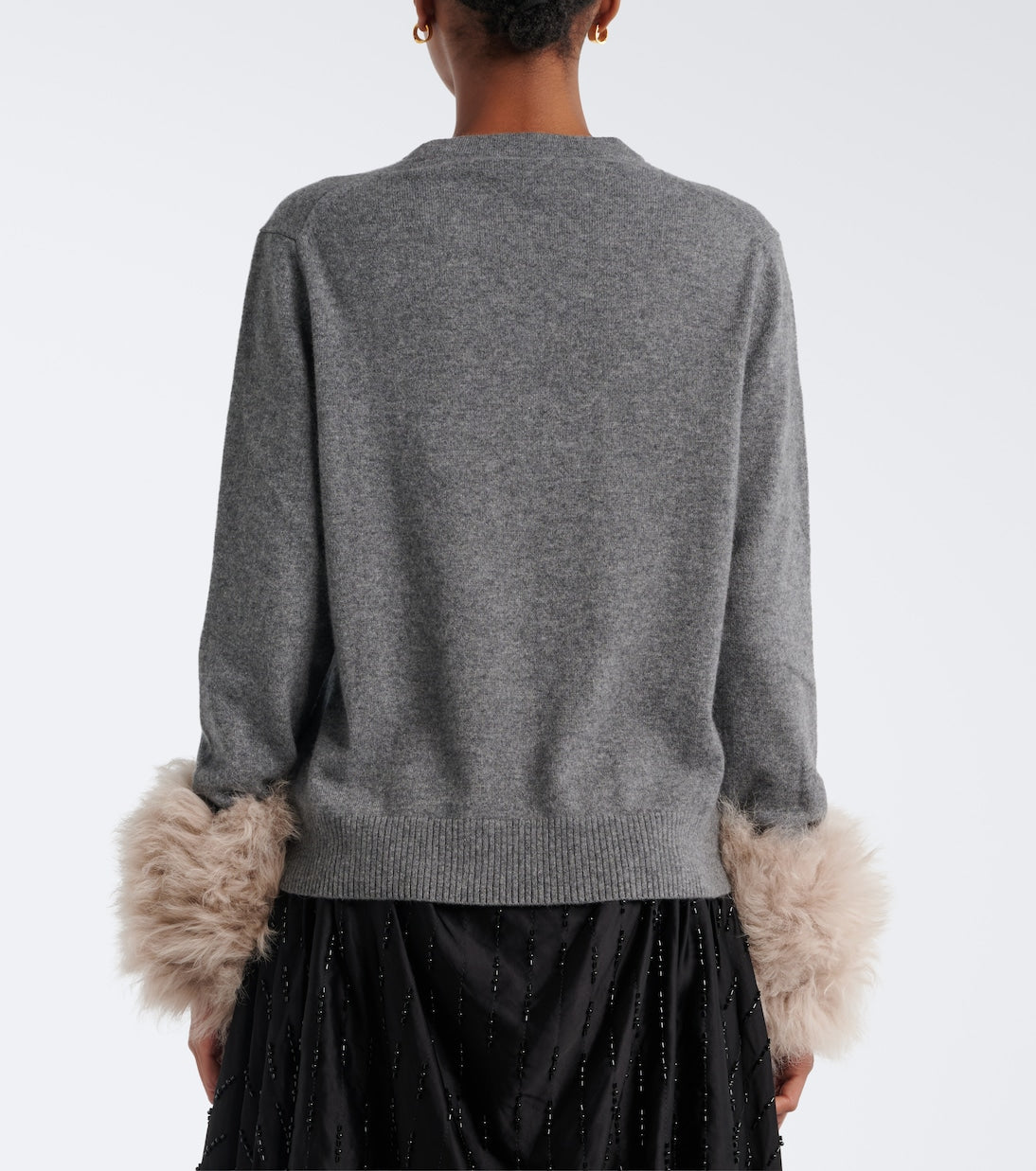 Jacques Wei - Wool-trimmed cashmere sweater