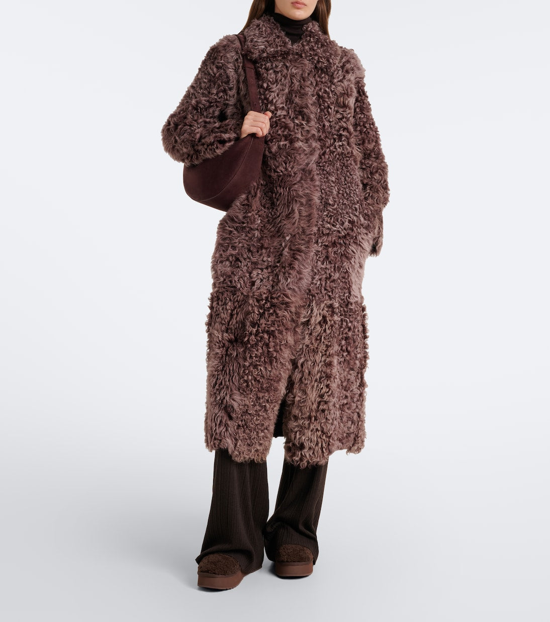 Mou - Shearling platform mules