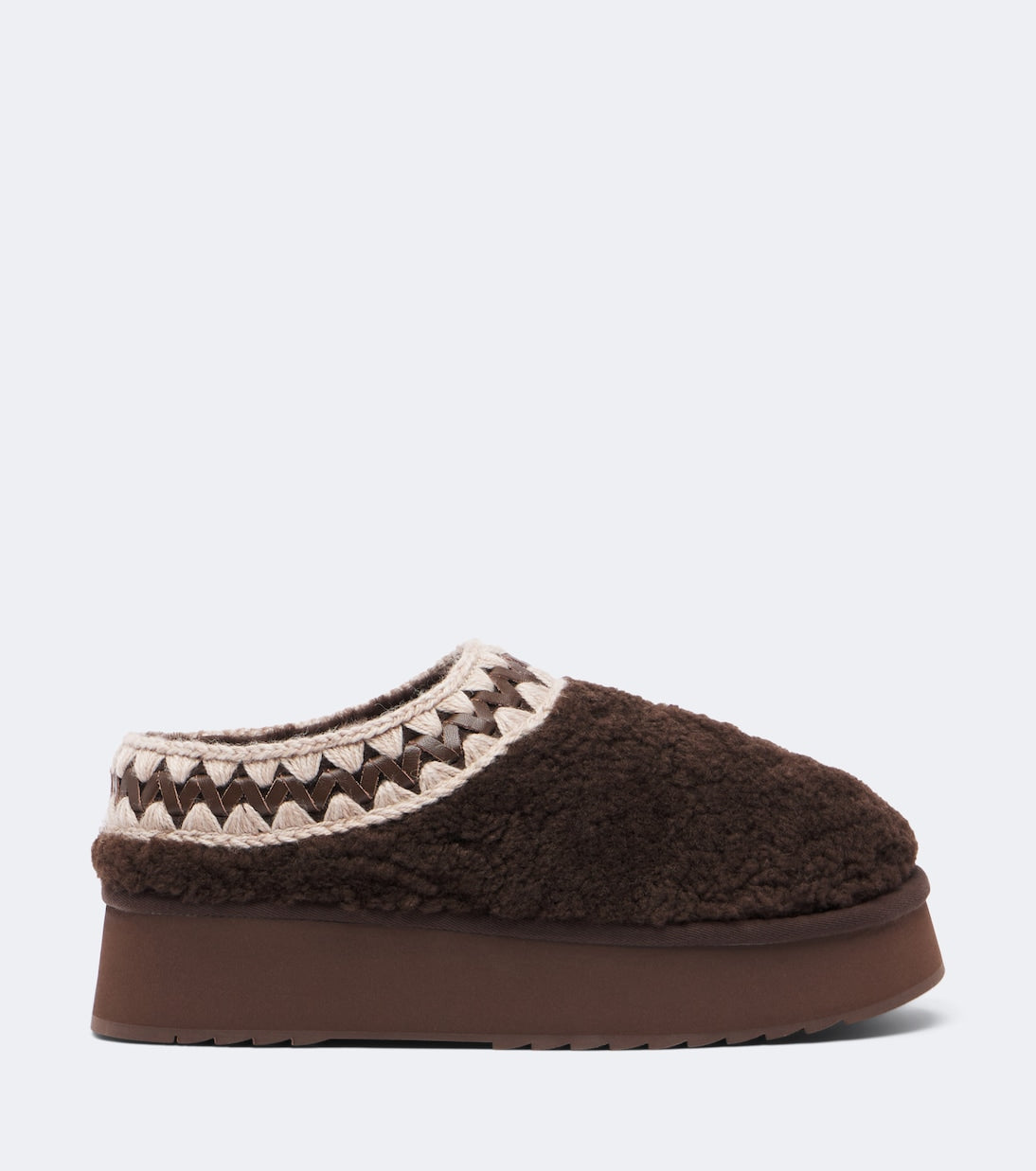 Mou - Shearling platform mules