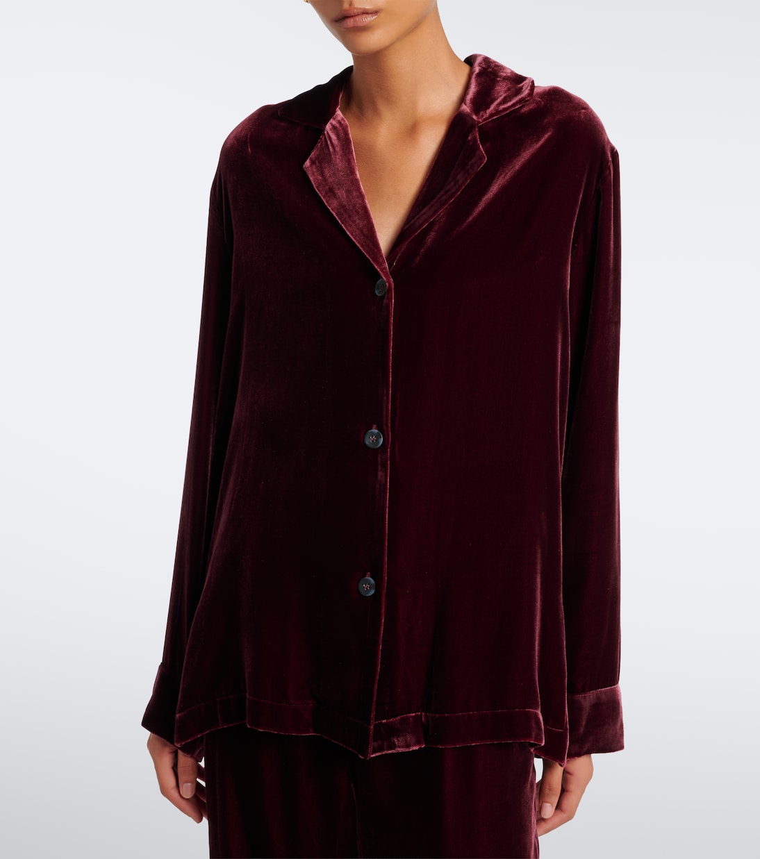 Asceno - Calabasas velvet shirt