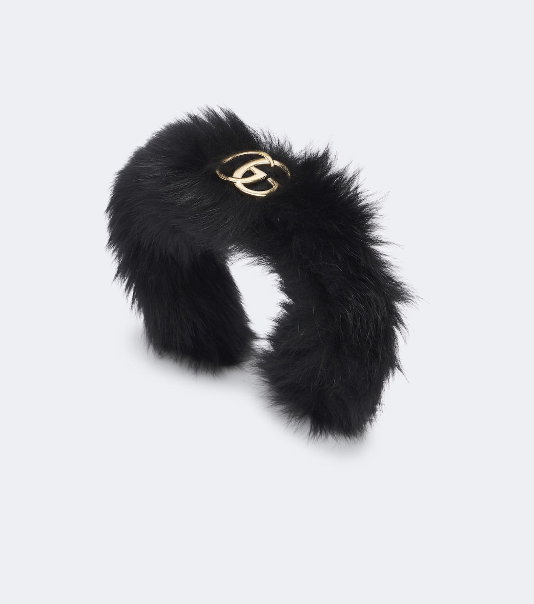 Gucci - Double G shearling headband