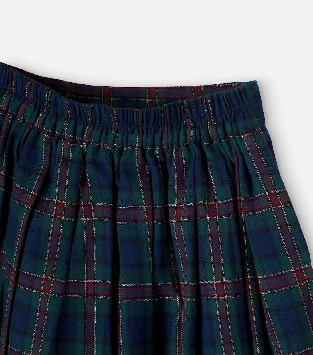 C'era Una Volta - Benedetta checked cotton skirt