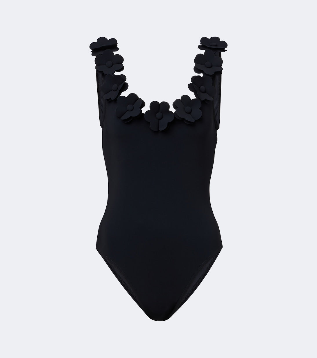 Karla Colletto - Juliet floral-appliqué swimsuit