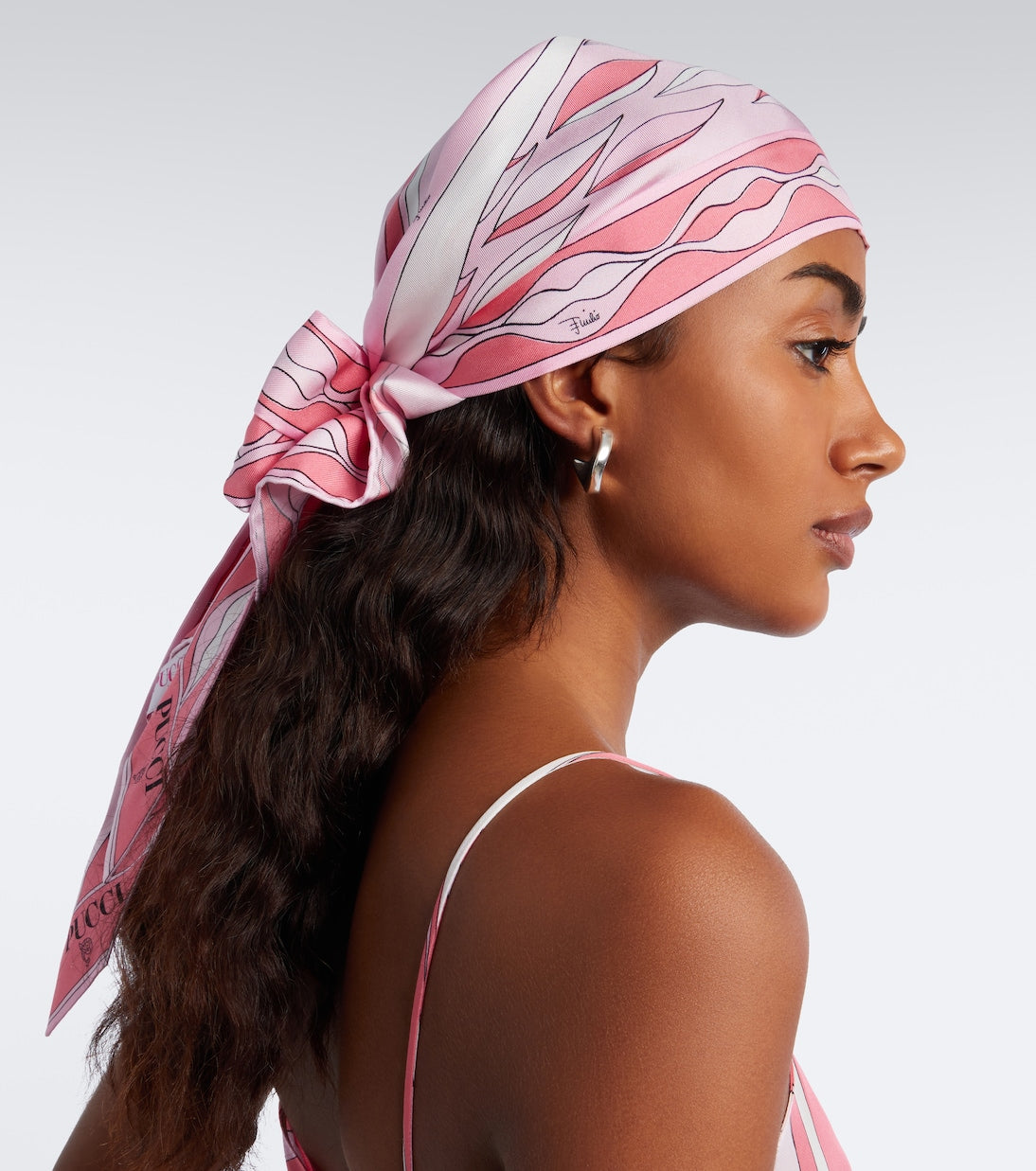Pucci - Dune silk twill head wrap