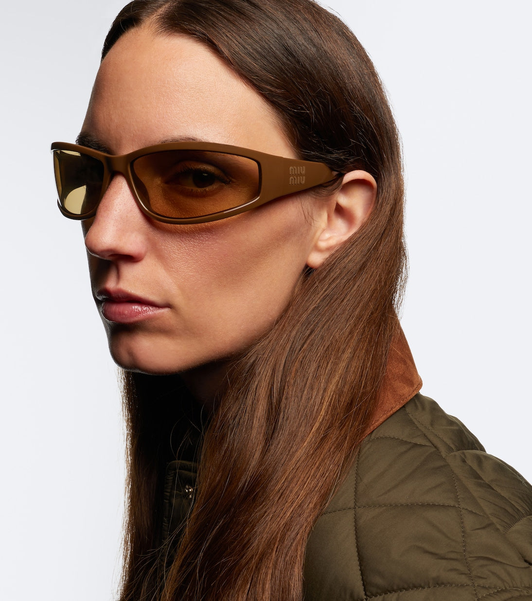 Miu Miu - Signature rectangular sunglasses