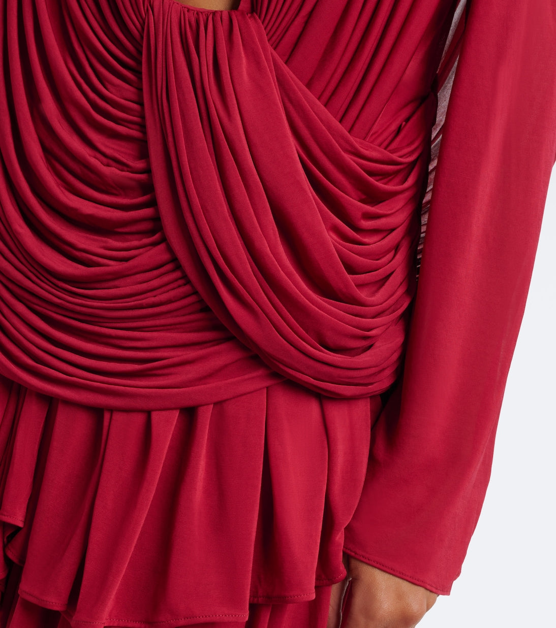 Christopher Esber - Ripple draped jersey top