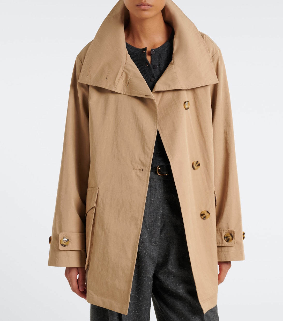 Varley - Celina belted cotton-blend jacket