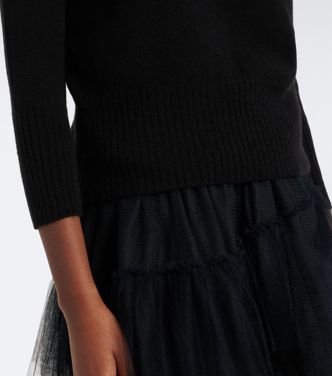 Simone Rocha - Embellished cashmere turtleneck sweater
