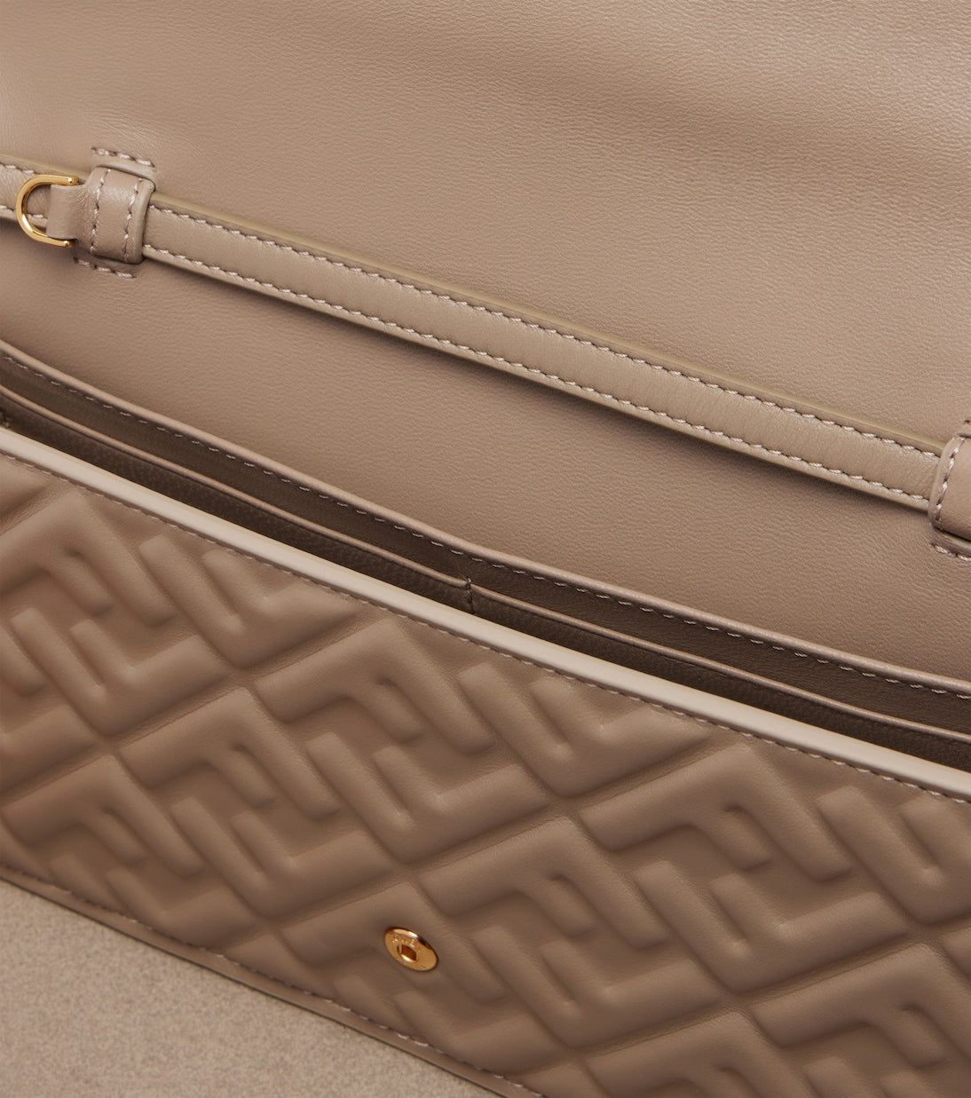 Fendi - Tube FF leather wallet on chain