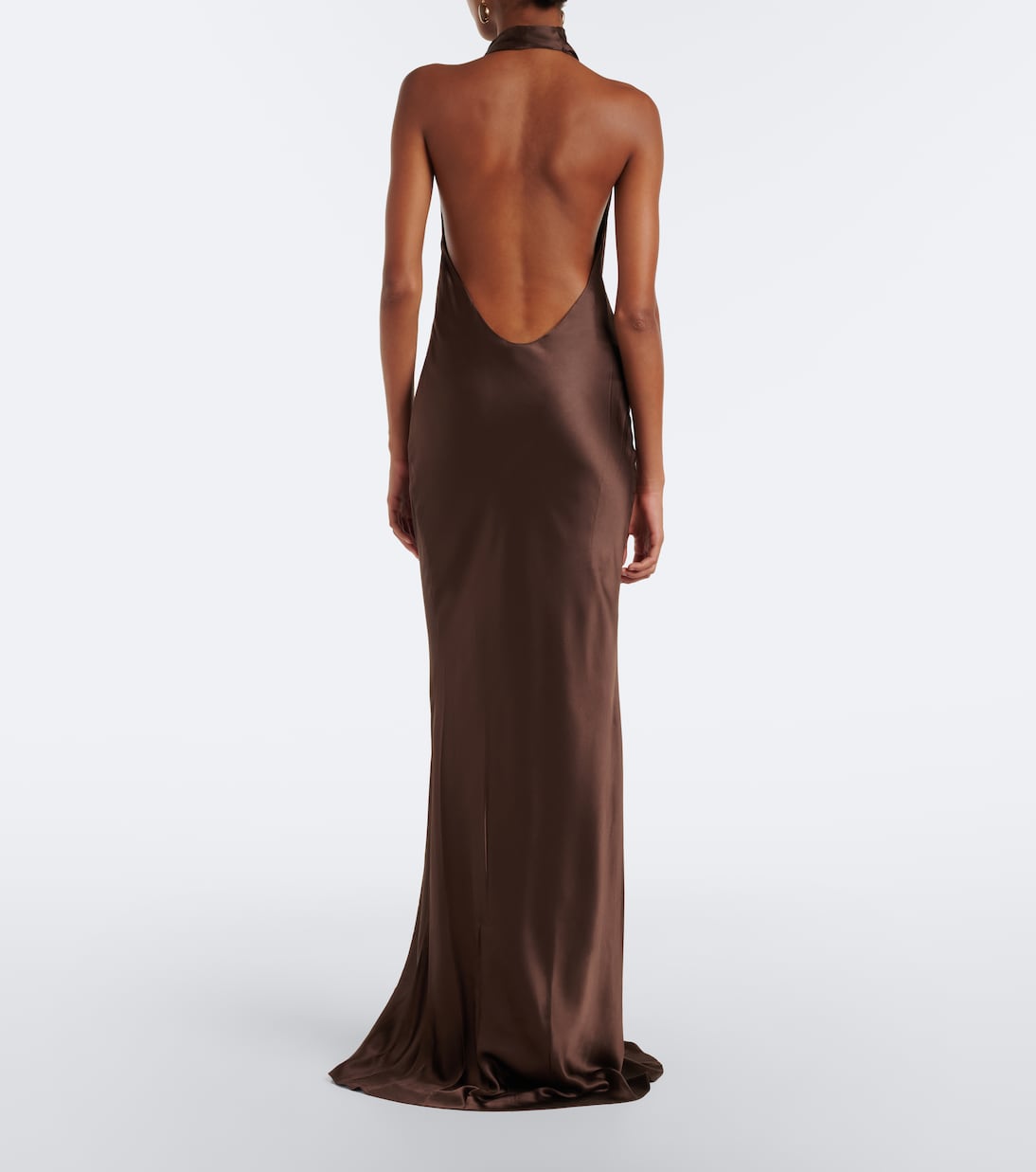 The Sei - Draped open-back silk charmeuse gown