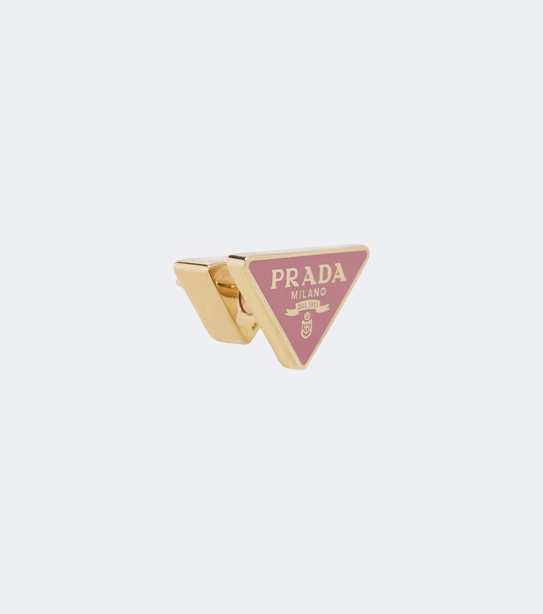 Prada - Triangle enamel earrings