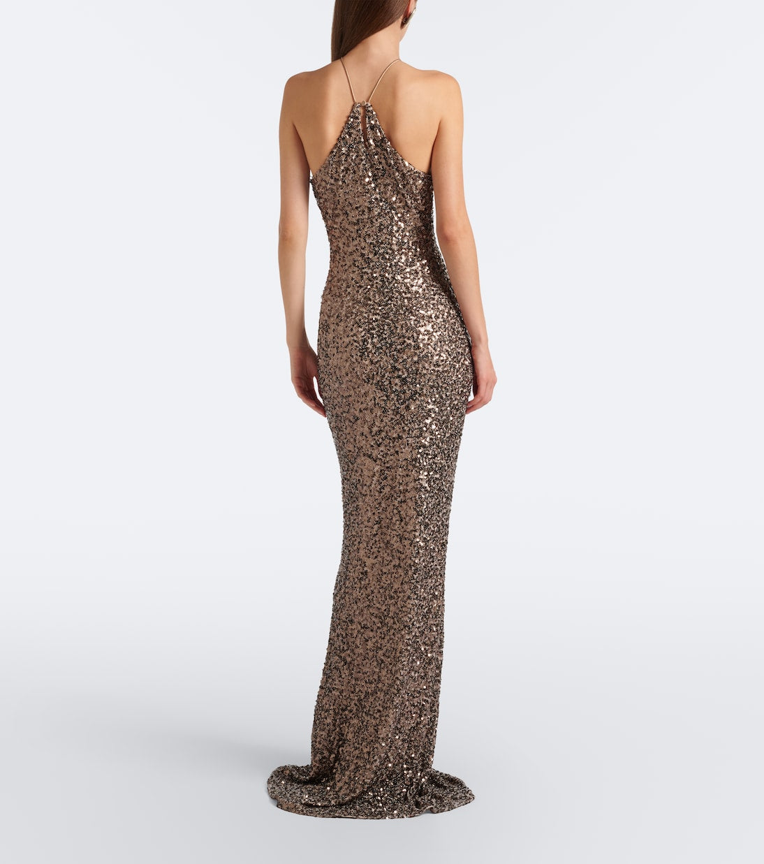 The Sei - Sequined halterneck gown