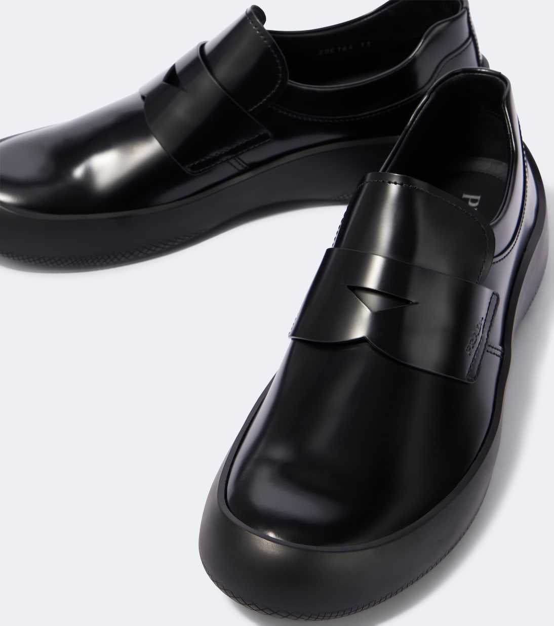 Prada - Leather penny loafers