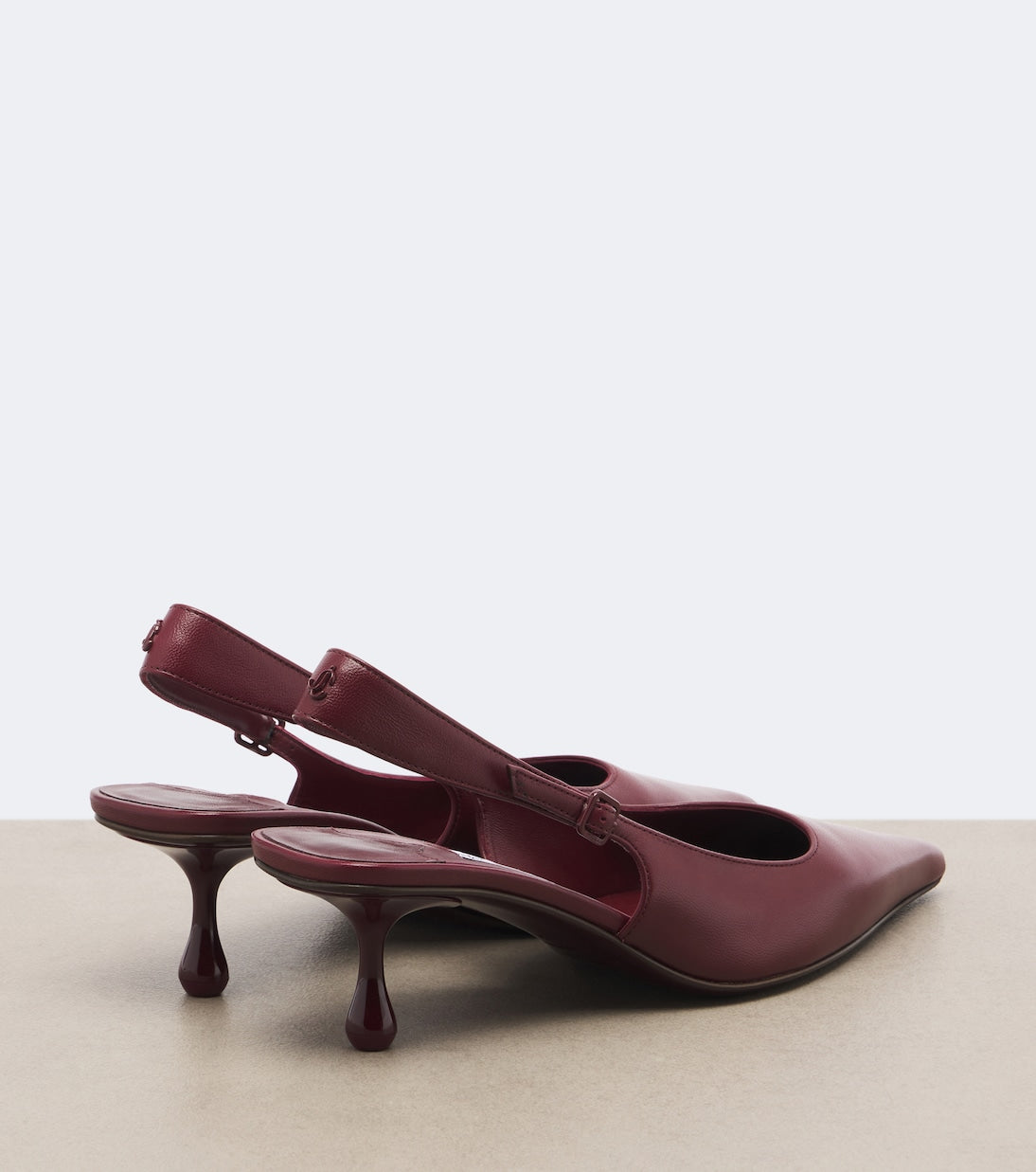 Jimmy Choo - Amel leather slingback pumps