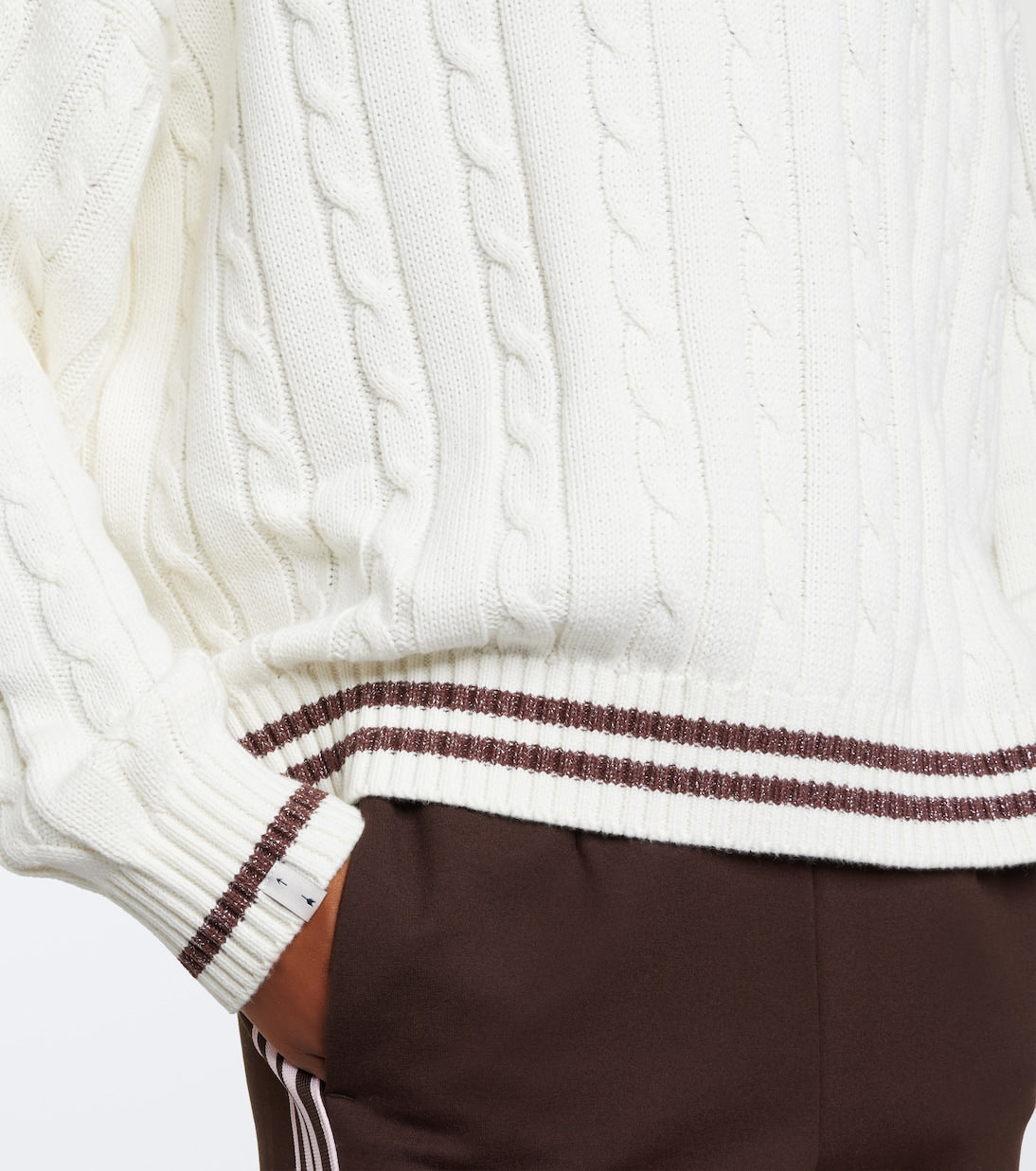 The Upside - Millie cable-knit cotton sweater