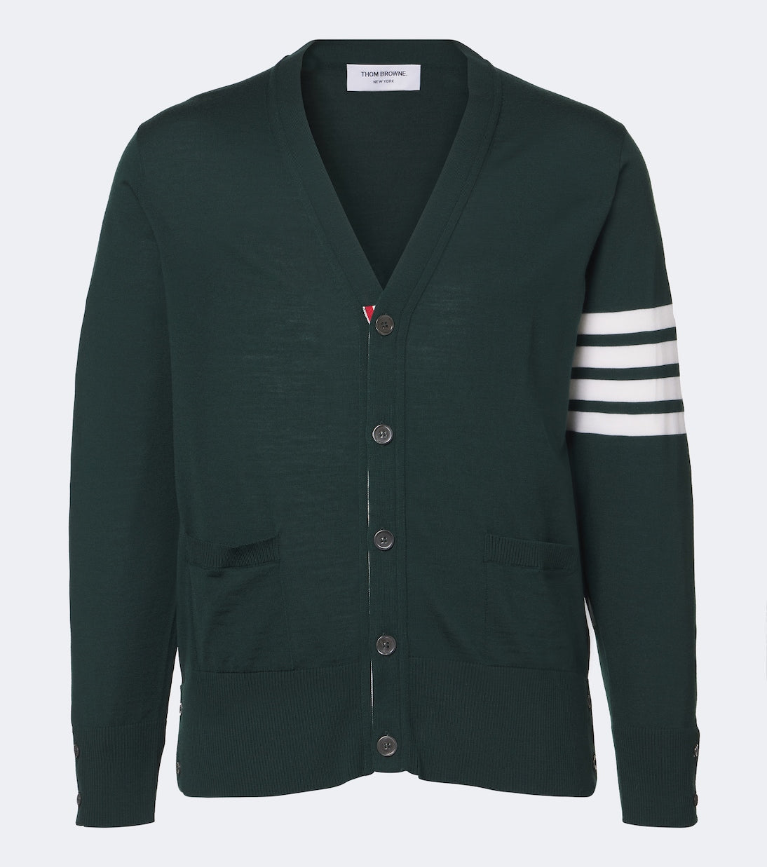 Thom Browne - 4-Bar virgin wool cardigan